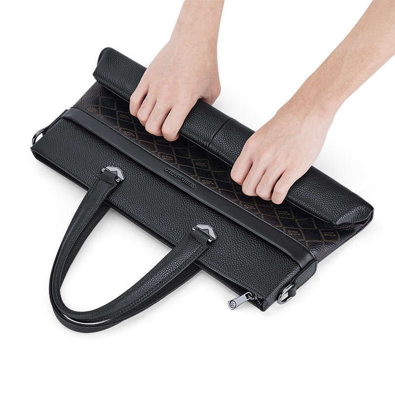 Luxury bag Briefcase Genuine Leather Men s Single Shoulder Crossbody Bag New Large Capacity Business Handbag