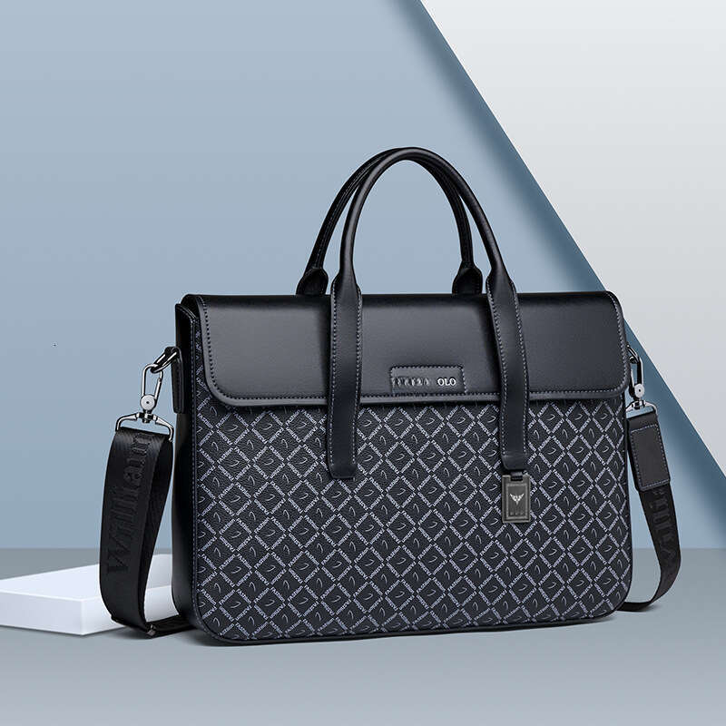 Luxury bag Briefcase Business Travel Commuter Handbag Men s Single Shoulder Crossbody Large Capacity Laptop Bag