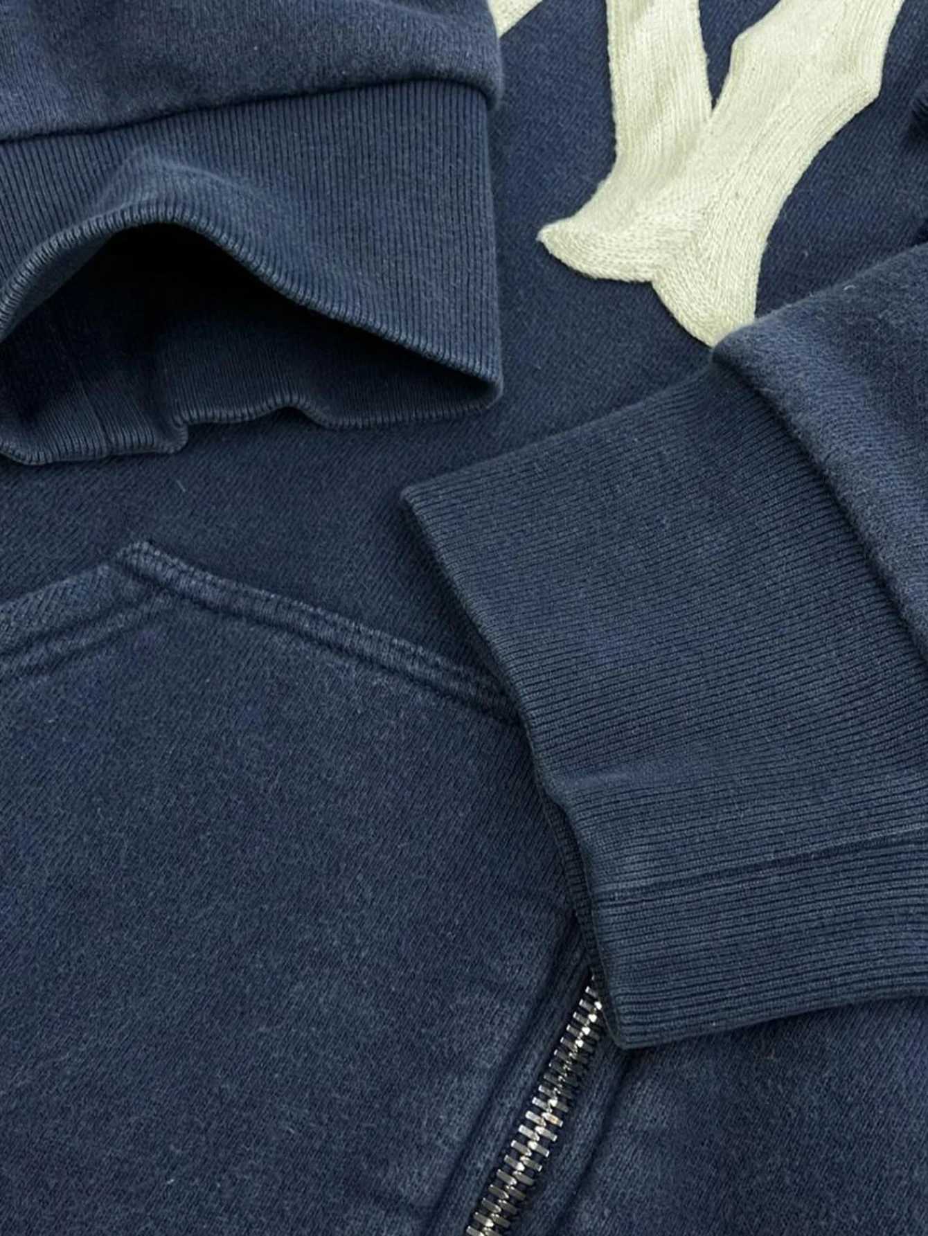 Men Letter Embroidery Hoodies Gothic Graphic Sweatshirt Overszie Y2K Hip Hop Streetwear with Zip Up W251020