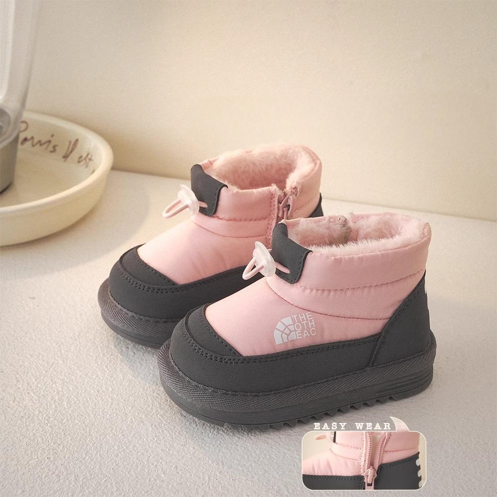 Toddler Kids Short Boots for Boys Plush Fur Cotton Shoes Girls Children Warm Cutefeet Waterproof Winter Short Boots Sizes US2C-US12.5C C01449