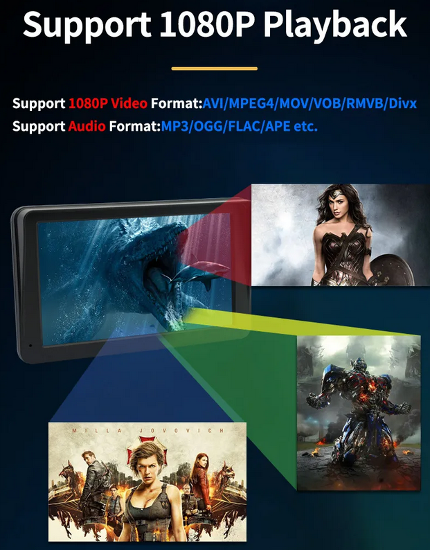 Universal 7 inch Car Video Player Wireless Carplay Wireless Android Auto Screen Mirroring FM Radio Multimedia Touch Screen For BMW Nissan Toyota