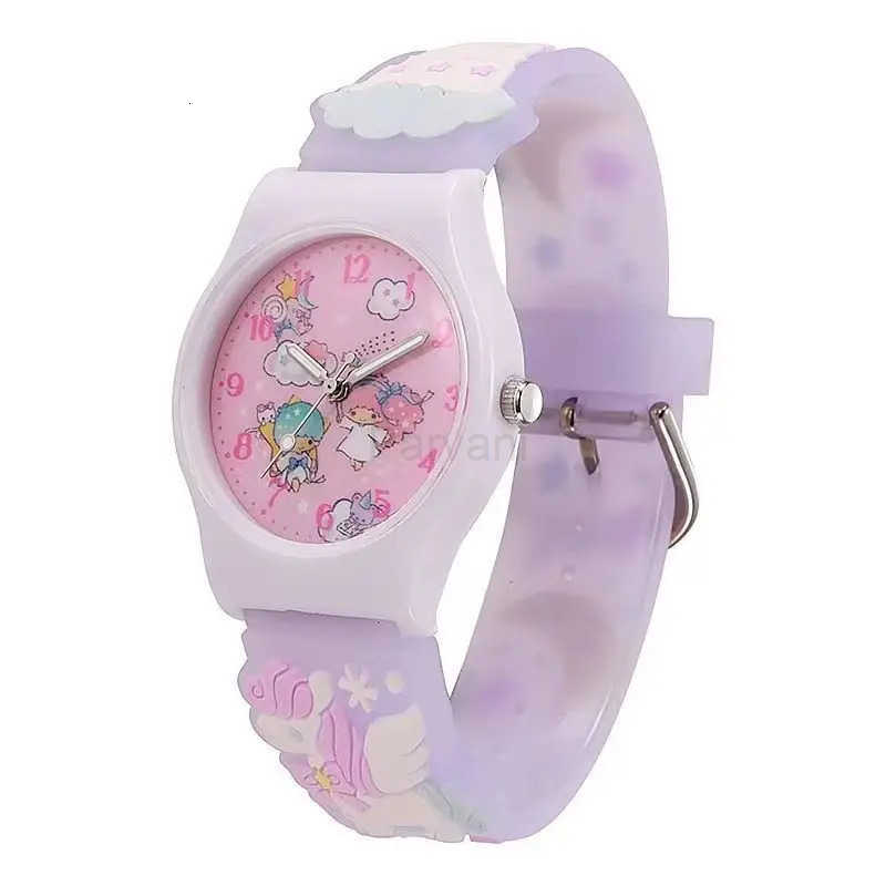 Sanrio New Hello Kitty Kuromi Cute Cartoon Kids Watch Jelly Sanrio Quartz Watch Gift for Boys Girls L251020