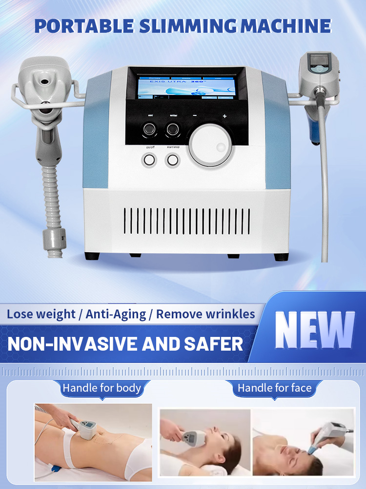 Portable NEO Equipment Slimming Machine Ultrasonic Cellulite Wrinkle Removal Face Lift 2 Handles Ultra 360 Fat Reducing Machine