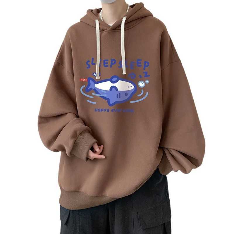 Funny Mens Oversized Hoodie Black 7XL Hoodies with Hat Oversize for Men Anime Print Man Casual Wear Hoody Male Sweatshirt W251020