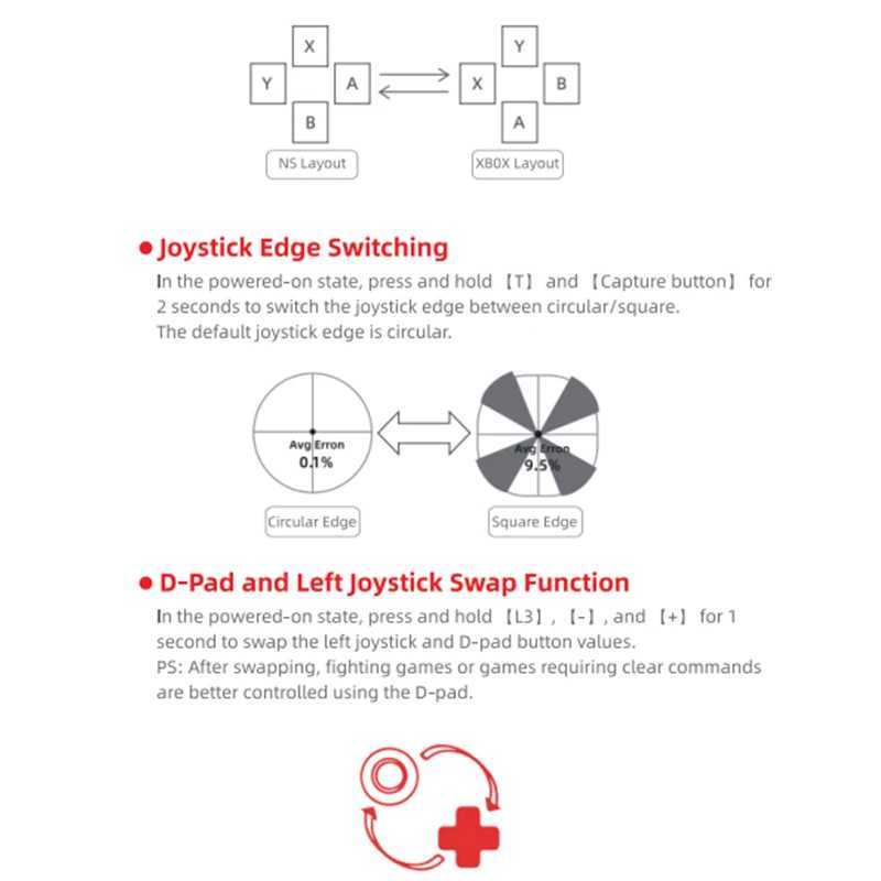 Aolion Q10 Wireless Retro Mini Game Controller Joypad Hall Effect Joystick For Nintend Switch Gamepad For PC Windows For Switch J251120