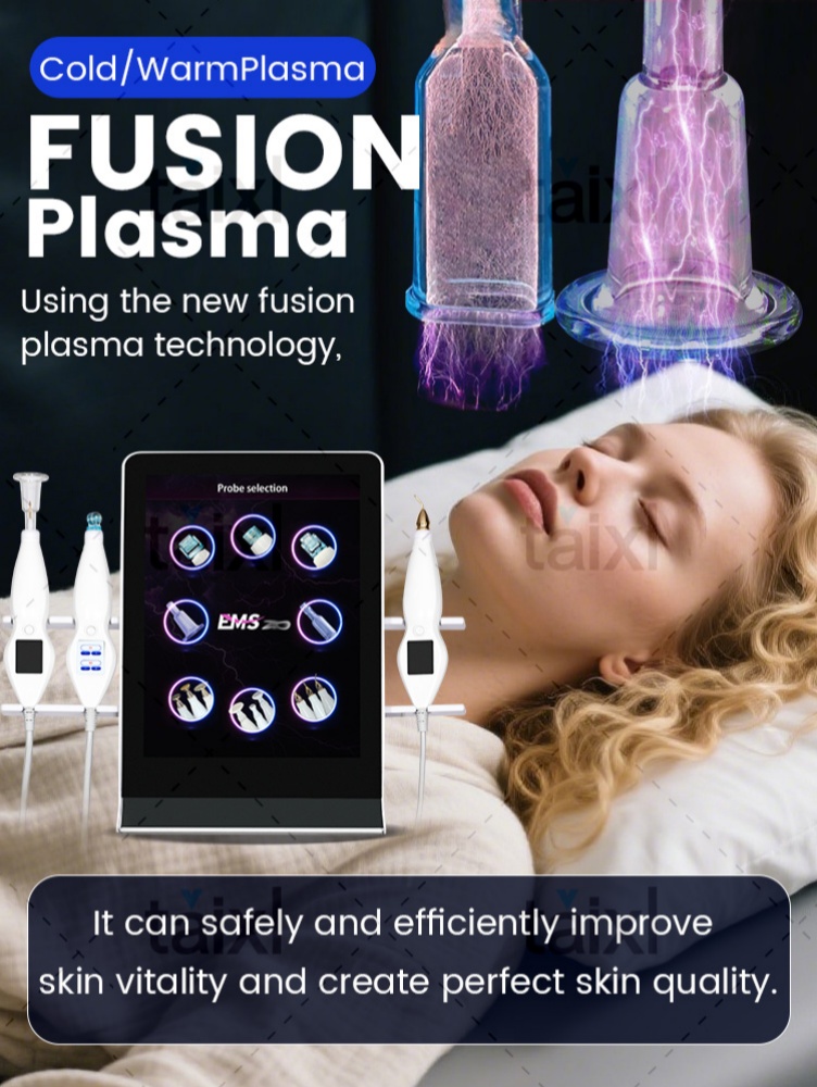 Cold And Hot Plasma Diamond Stamp Ozone Plasma Skin Rejuvenation Anti-aging Facial Care Beauty Machine