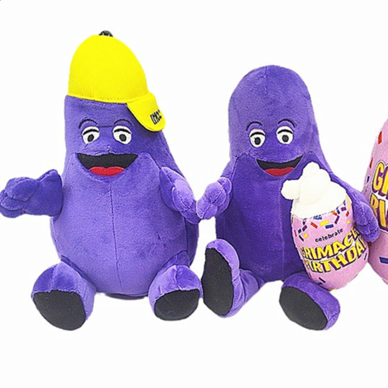 1-2pcs Grimace Birthday Grimace Plush Toy Grimace Shake Plush Color Doll Game Stuffed Animal Soft Toy Mascot Bottle Gift Boy Kid 240113