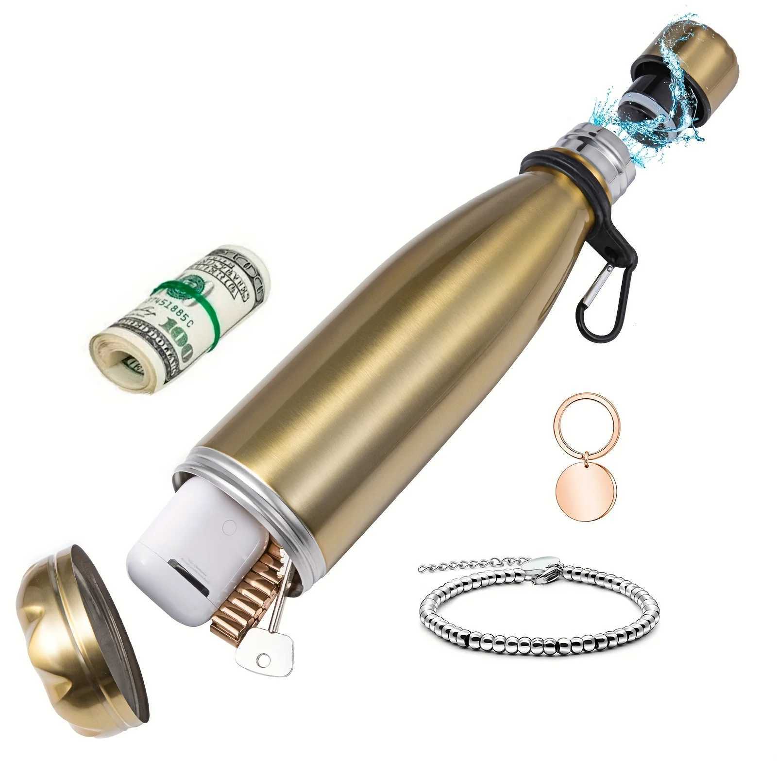 Water Bottle Stainless Steel Diversion Safe Made with Hidden Compartment for Keys Cash and Valuables Y251020