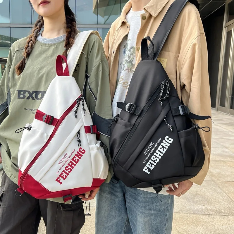 Y2k Portable Light Nylon Crossbody Bag Trendy Rucksack Travel Shoulder Bag Casual knapsack Outdoor Sports Unisex Chest Packs251104ww