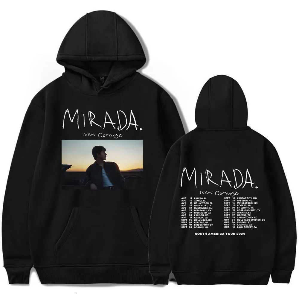 Ivan Cornejo Mirada Tour 2024 Hoodie Mens Setwear Autumn fleece hoodie Regular fit Long Sleeves Clothes Sportwear Streetwear W251020