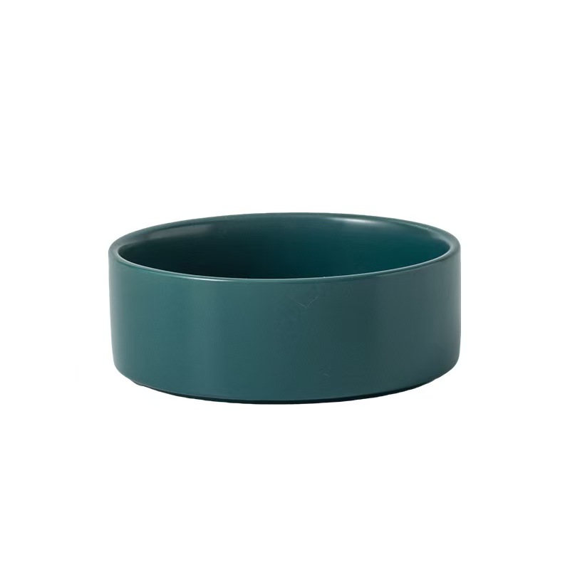 K3285 Anti-knockover pet bowls, neck-protecting bowls, ceramic bowls, non-slip food and water bowls, bulk purchase