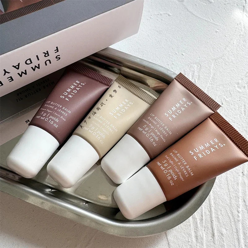 Summer Fridays Lip Balm Moisturizing Mirror Lip Gloss Lip Vanilla Pink Sugar Coffee Cake Smell Lipstick Transparent Oil Makeup 251018