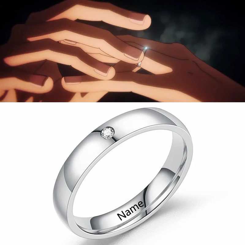 Customizable Anime Jujutsu Kaisen Yuta Okkotsu Rings Cosplay Props Men Women Couple Lover Ring Charm Jewelry Accessories Gifts J251020