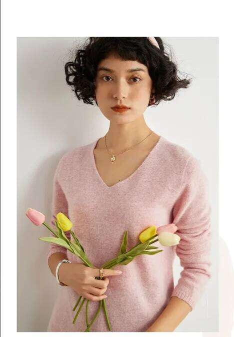 Women's Hill Cashmere V-Neck Sweater Loose Fit Autumn Winter Bottoming Shirt Warm Cozy Knitwear For Casual Wear 251020 251020