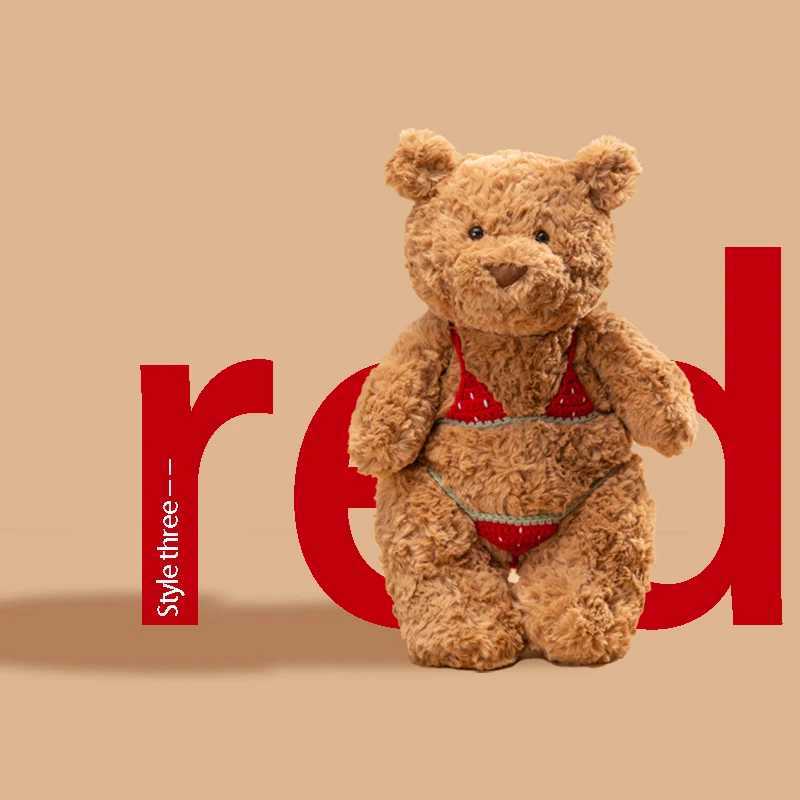 283647CM Bartholomew Bear Plush Toys Soft Stuffed Cartoon Animal Doll Cute Bear Wear Bikini Doll Funny Gifts J251020