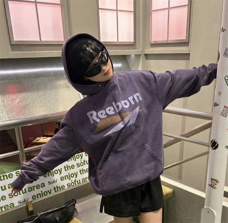 New False Highquality Cracked Letter Printed Hoodie High Street Casual Loose Cotton Oversized Street Rock Hiphop Pop Vintage W251020