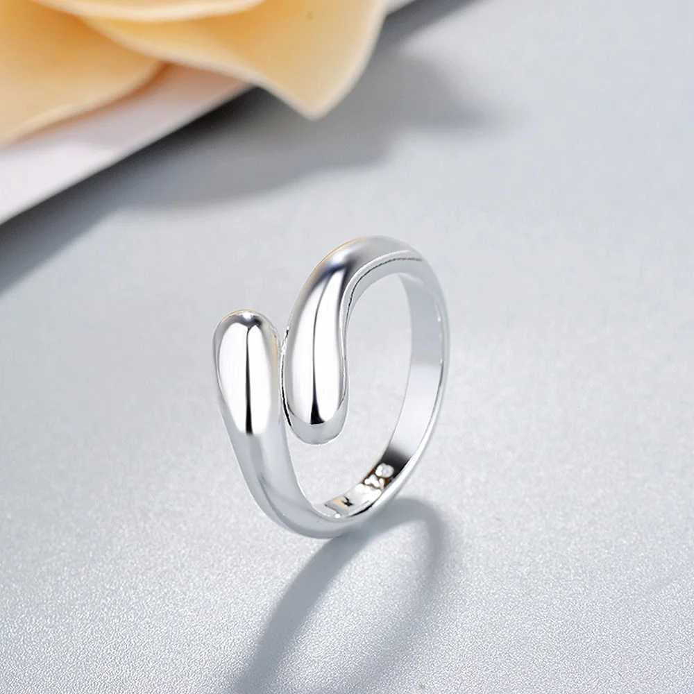 Hot High quality Popular brands 925 Sterling Silver Water drop Rings For Women Fashion Wedding Party fine Jewelry Christmas gift J251020