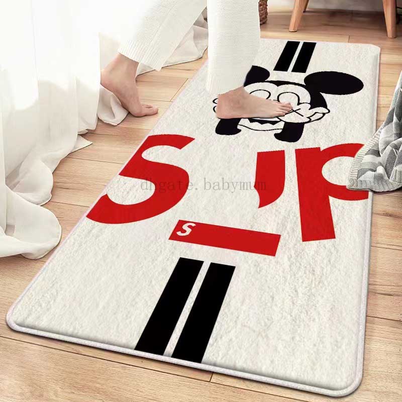 designer imitated cashmere floor mat girl's bedroom bedside blanket winter bay window mat study room cloakroom foot mat warm rugs