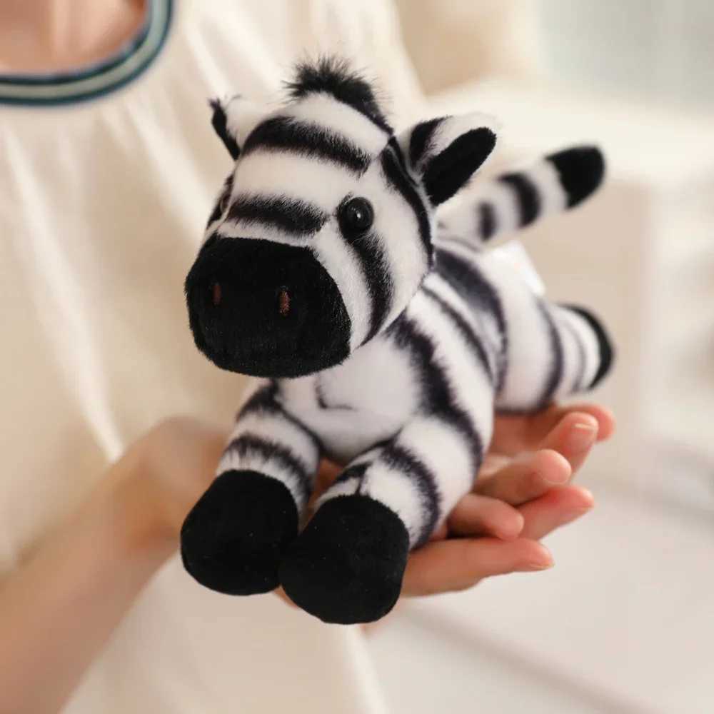 Multiple Kinds Forest Animal Plush Toys Fluffy Lion Panda Wolf Zebra Giraffe Elephant Doll Funny Lying Prone Pose Cartoon Pets J251020
