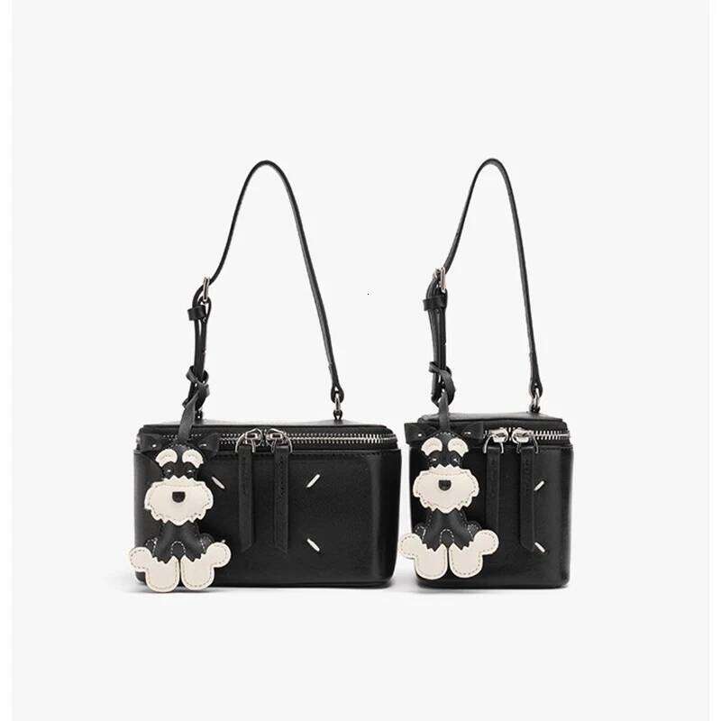 Sheepskin Box 2025 New Niche Design Genuine Leather Handheld Small Square Fashionable Women's Makeup Bag Gift Pendant Suotong251020 Suotong1020