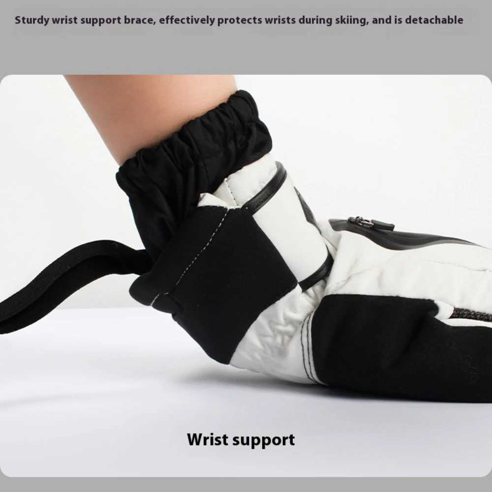 Gsou Snow New Winter Waterproof Snow Gloves Kevlar Wear Resistant Material Snowboard Men Women Thermal Snow Glove Mittens with S251020
