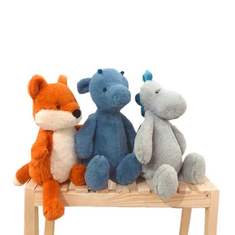 Cute Flying Dragon Plushies Simulation Fox Dinosaur Plush Toy Soft Cartoon Tyrannosaurus Stuffed Doll Baby Appease Children Gift J251020