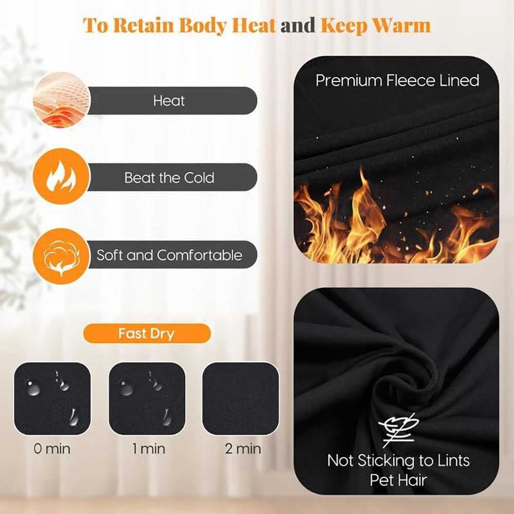 Winter Thermal Underwear Set For Women Fleece Lined Long Johns Seamless Warm Base Layer Top Bottom For Cold WeatherT251020