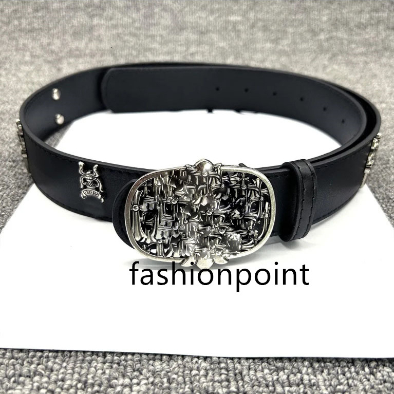 belts classic chrome belt mens roller hollowed out evergreen vine womens perforated crome chrome hearts chromehearts vintage 2025