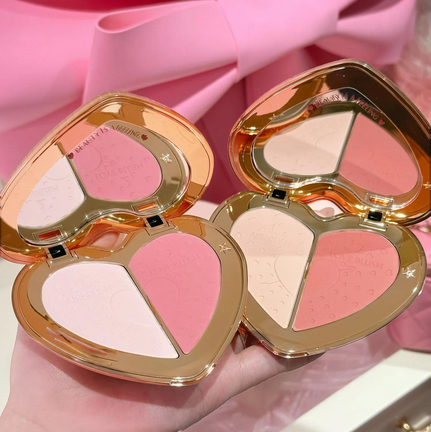 Love Two Color Powder Blusher 13g New Pillow Talk Jewel Box #PINK #PEACH Long Lasting Color Rendering Good Quality Fast Shipping