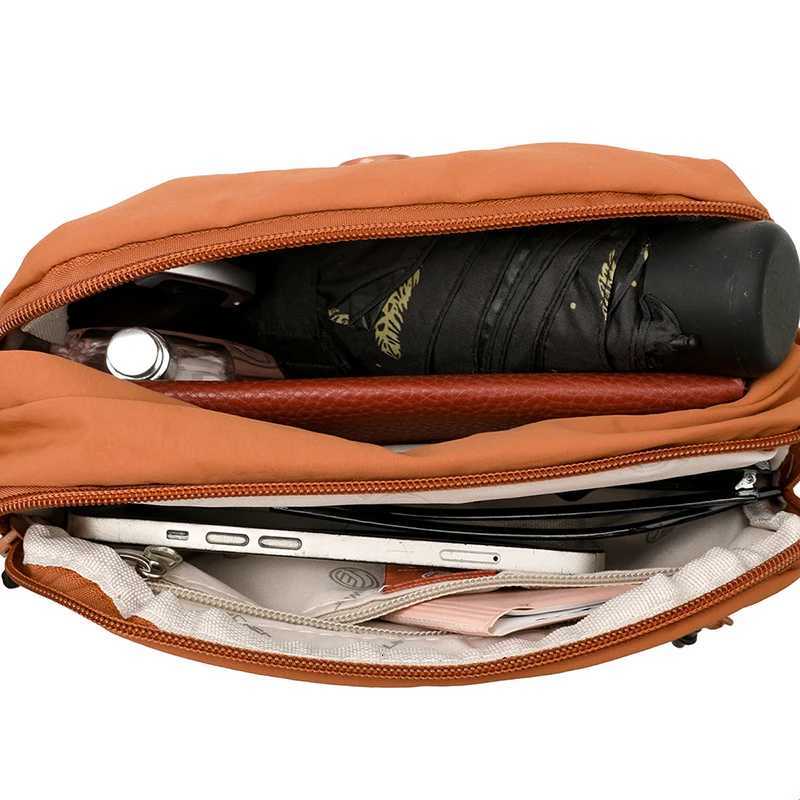 2025 New Jialongshi Fashionable and Versatile Womens Single Shoulder Bag Casual and Simple Crossbody Bag Waterproof Nylon FabT251020