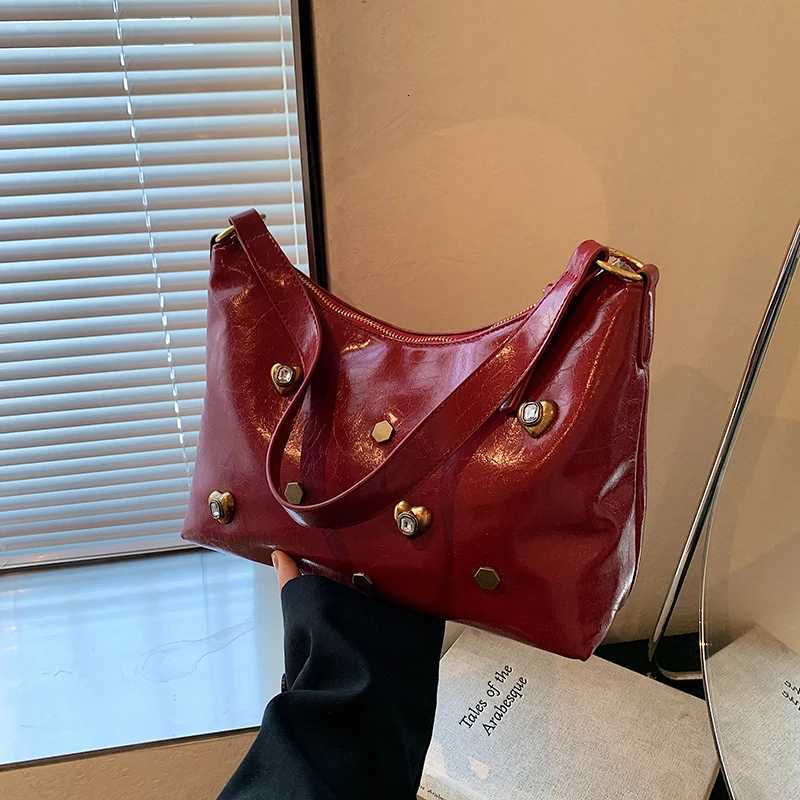 Fashion PU Womens Shoulder Bags 2025 Spring New High Capacity Light Luxury Versatile Single Versatile Crossbody BagsT251020