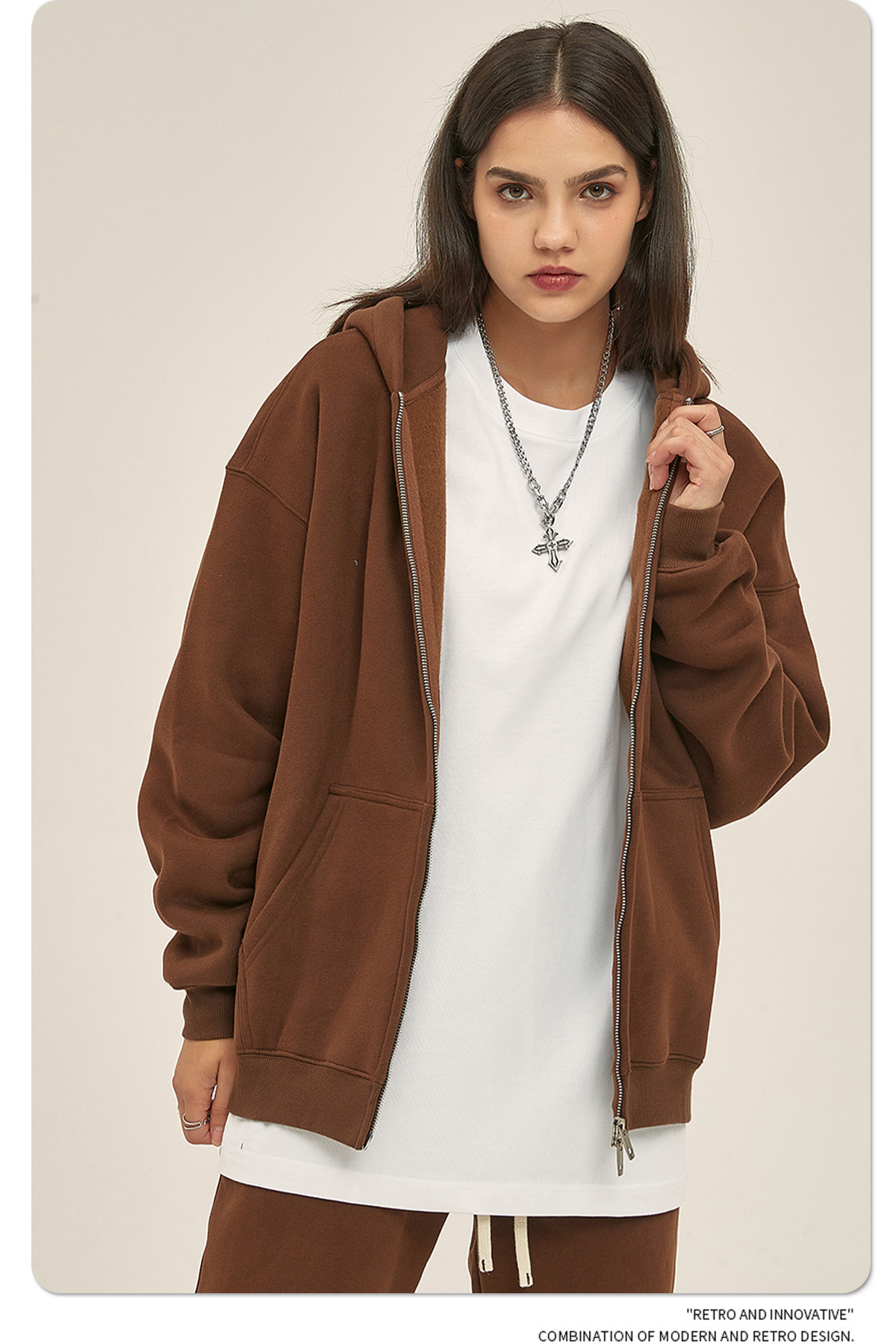 ARTIE Men's Designer Hoodie Jacket Tracksuit Men Polo Veste Coat Clothing | 2025 Autumn Winter New Fleece 350G Double Zipper Loose Trendy Brand H