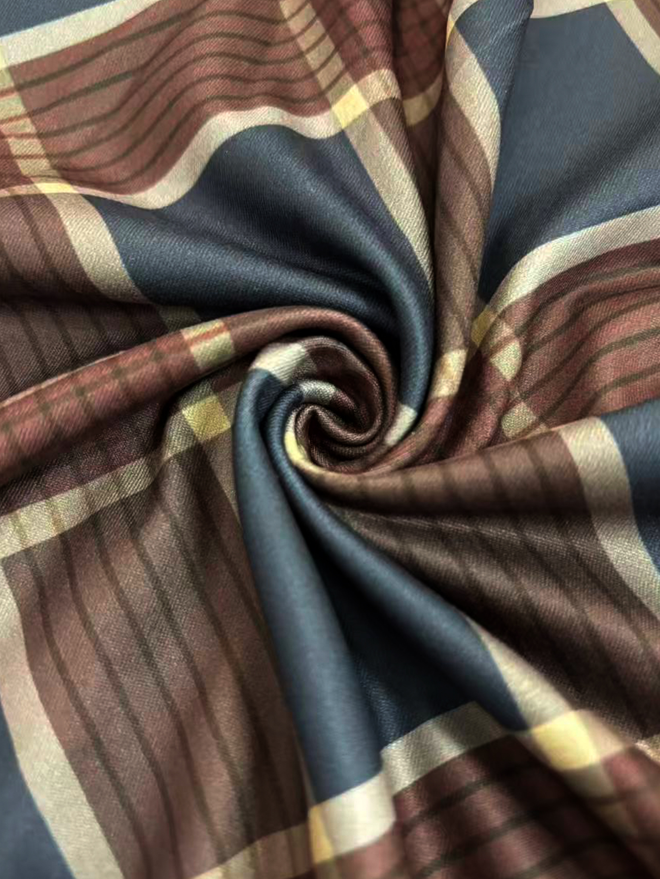 Women's Summer New Elegant Plaid Printed Midi Skirt, Versatile Milk Silk Casual Skirt (S-XXL, Mixed Color)-CF43615