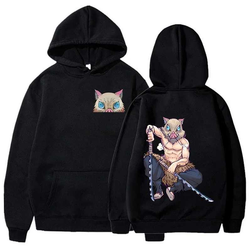 New Anime Hashibira Inosuke Printed Pullover Fashion Women Men Long Sleeve Casual Hooded Personality Sweatshirt W251020