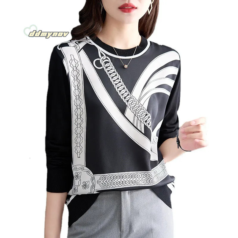 Women's Vintage Knit Sweater: Loose Fit Patchwork Knitted Top for Casual Outings ddmynov ddmynov
