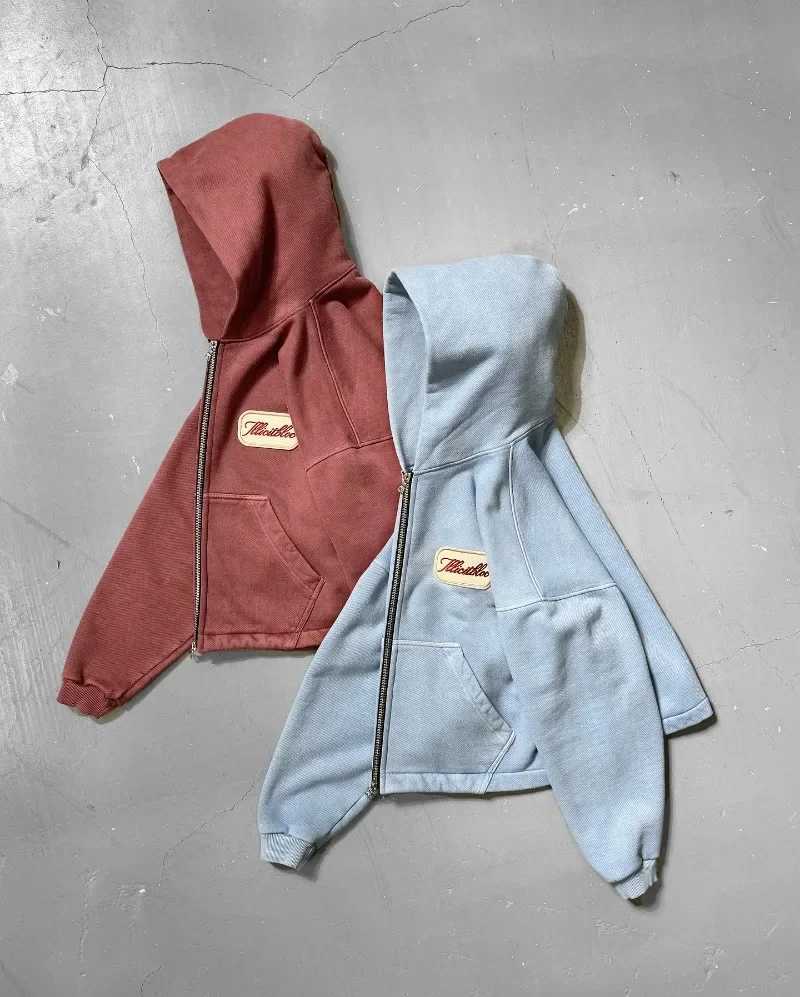 Y2K Fashion New Letter Embroidery Patch Loose Hooded Sweater Women Street Vintage Hip Hop Harajuku Leisure Couple Sports Hoodies W251020