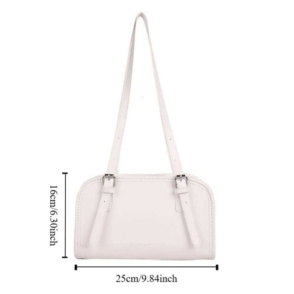 Fashion Solid Crossbody Bag Soft Luxury Shoulder Bag PU Leather Sweet Underarm Bag Purse GirlsT251020