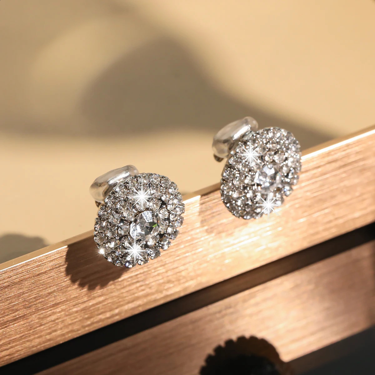 Women Fashion Shiny Rhinestone Big Drop Dangle Earrings Maxi Evening Dress Statement Earrings Accessories Wedding Bride Jewelry 251016