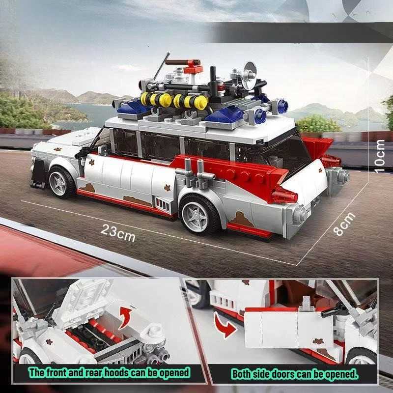Movies Anime Ghostbusters ECTO1 Building Blocks Racing Sports Car Model Bricks for Kids Adults Toys Birthday Christmas GiftsXJ251020