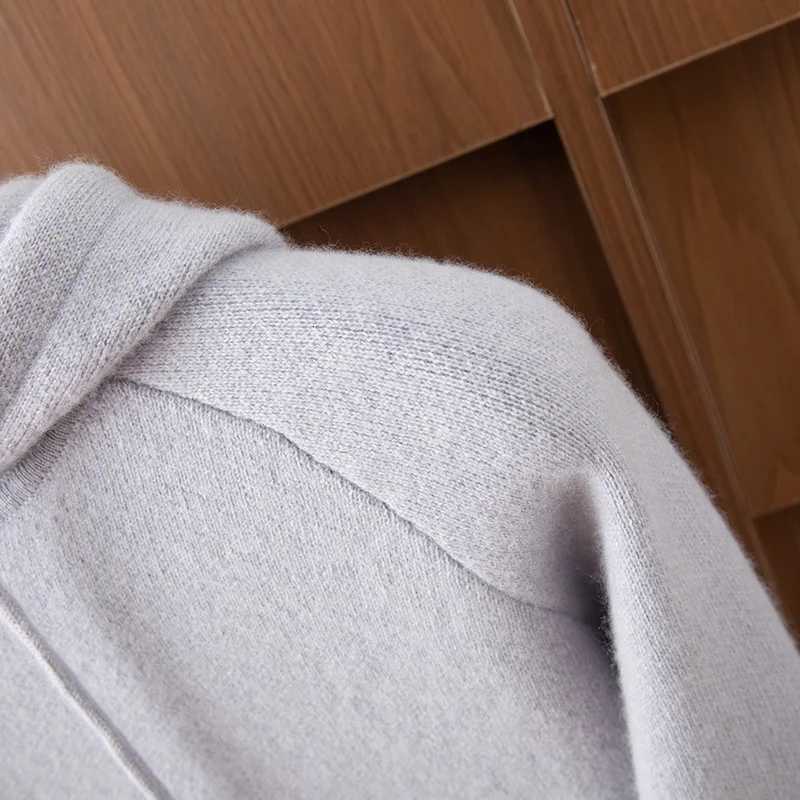 DjzDsm Mens 00 Pure Cashmere Sweater Hooded Pullover Autumn Winter Casual Style Clothing Soft Warm Cashmere Knitwear Tops W251020