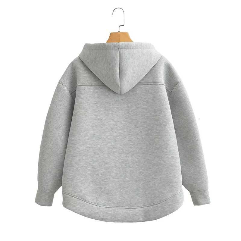 KEYANKETIAN Winter New Womens Zipper Hoodie High Street Unisex style Double Pockets Oversize Loose Sweatshirts Outerwear Top W251020