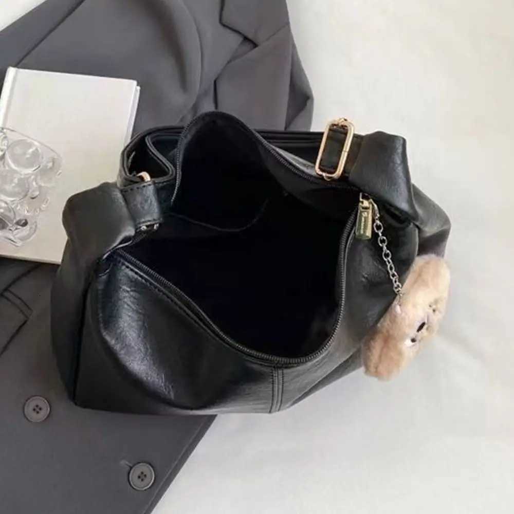 Designer Slouchy Shoulder Bag for Women PU Leather Large Capacity Underarm Bag Retro Ladies Hobo Tote Bag Womens HandbagsT251020