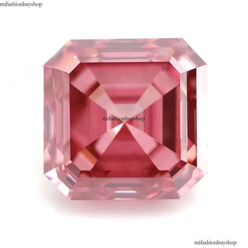 Asscher Cut 4.03carat Hpht Cvd Fancy Pink Lab Grown Loose Dias Synthetic Dia Factory Wholesale
