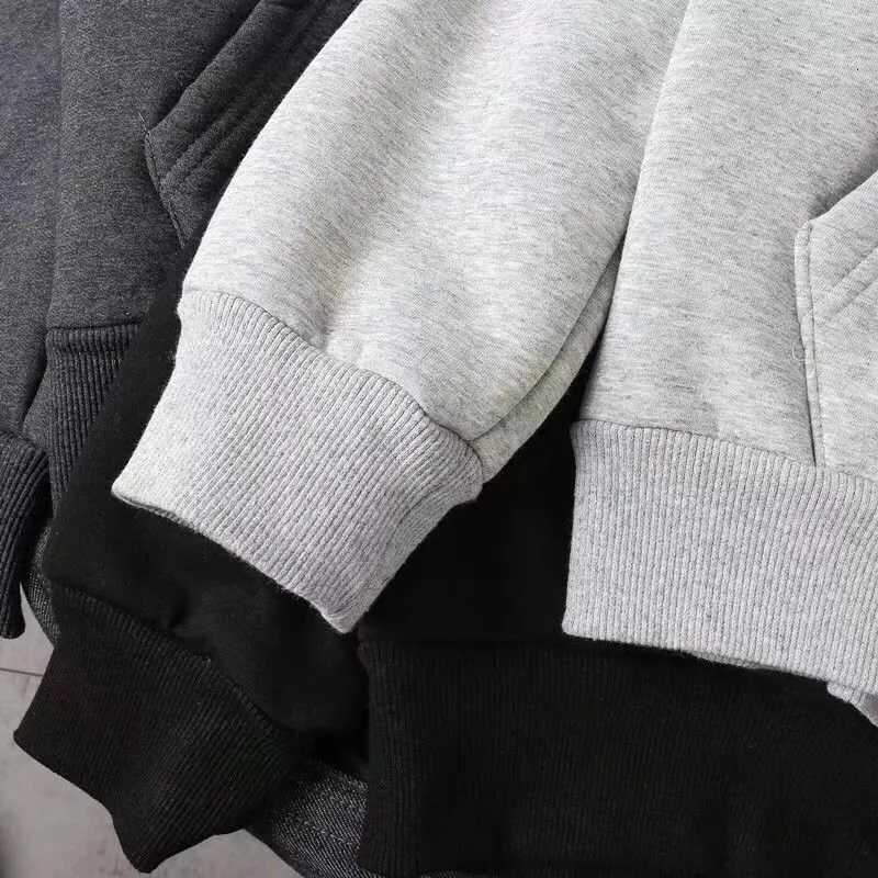 Elegant Fleece Solid Hooded Coats Fashion Women Long Sleeve 2025 New Autumn Winter Warm Hoodies Jackets Casual Y2K Sweatshirts W251020