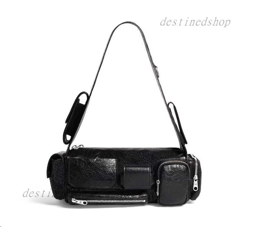 Superbusy XS Sling Bag In Black leather shoulder bag designer women handbag large bag tote shoulder bag women purse