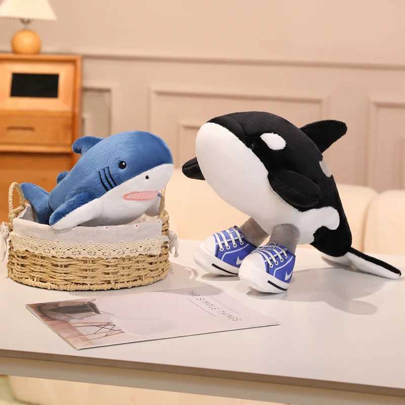 Cute Shark Plush Toy Italian Brainrot Animals Tralalero Tralala Cartoon Ai Stuffed Doll Pendant Creative Room Decor Kids Gifts J251020