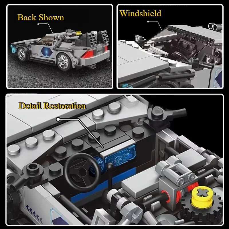 Movies Anime Ghostbusters ECTO1 Building Blocks Racing Sports Car Model Bricks for Kids Adults Toys Birthday Christmas GiftsXJ251020
