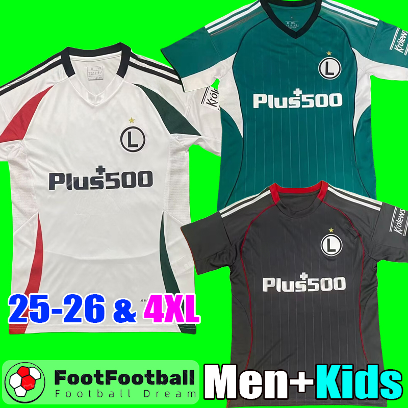 2025 2026 Legia Warsaw Soccer Jersey Football Shirt 25 26 Home away third camiseta de futbol Men kit kids Equipment tops