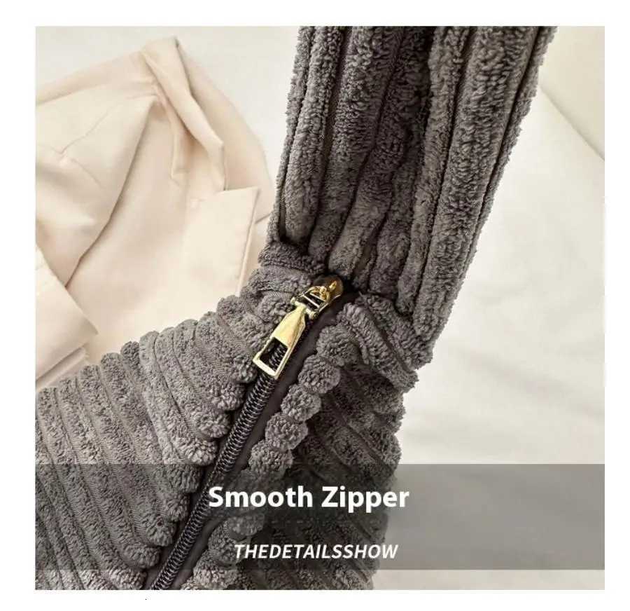 Ladies shoulder bag corduroy large capacity artistic womens bag commuting and class crossbody bagT251020