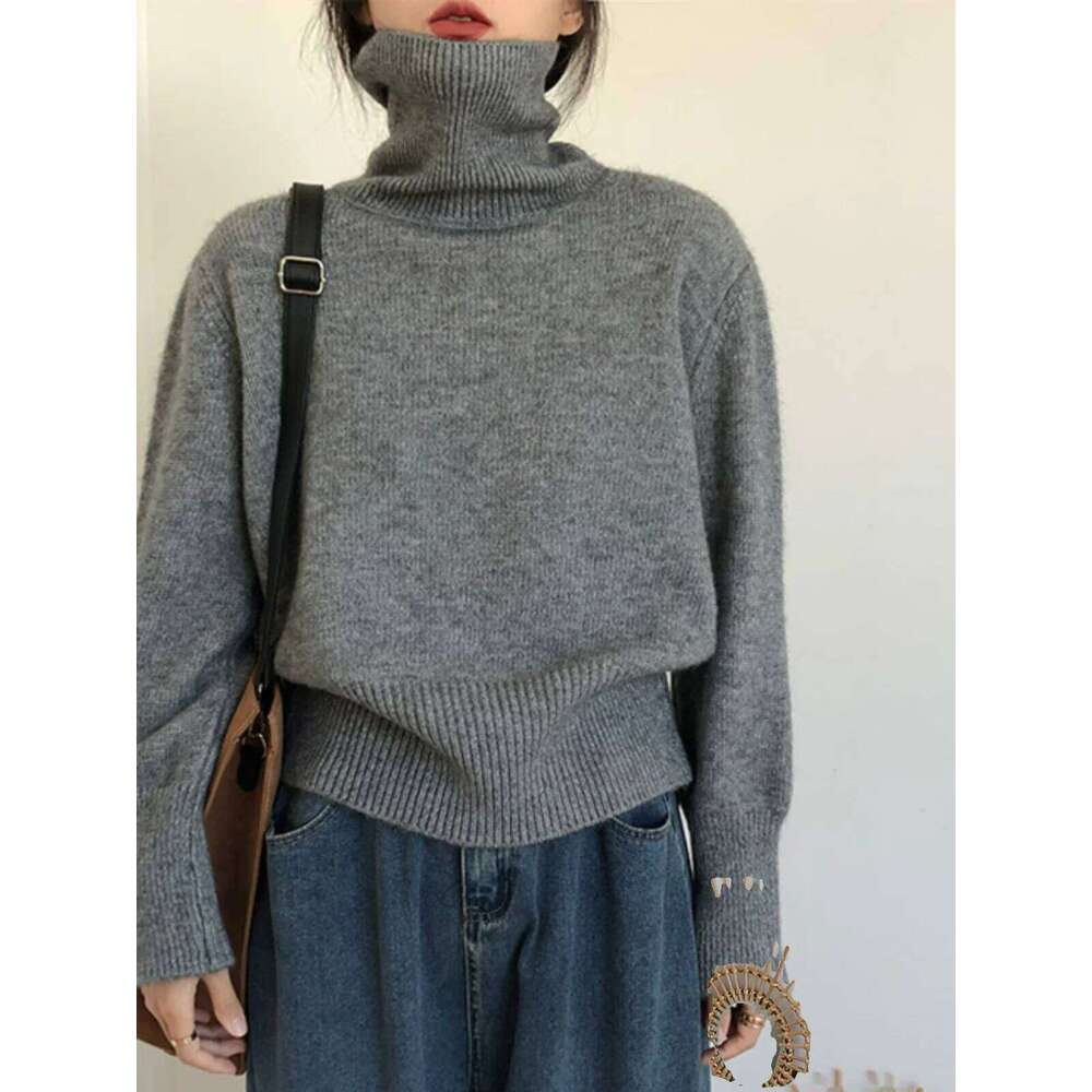 Retro Joker High Collar Cashmere Sweater For Women's Autumn And Winter New Product Great-Looking Bottoming Shirt Knit Top 251020 251020